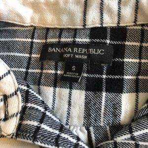 White and black flannel